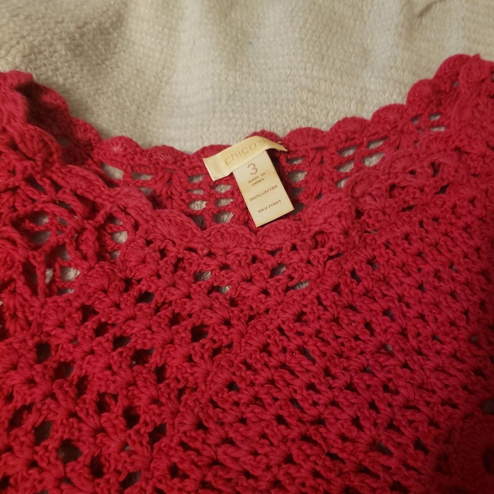 Chico's crochet top - Picture 2 of 3